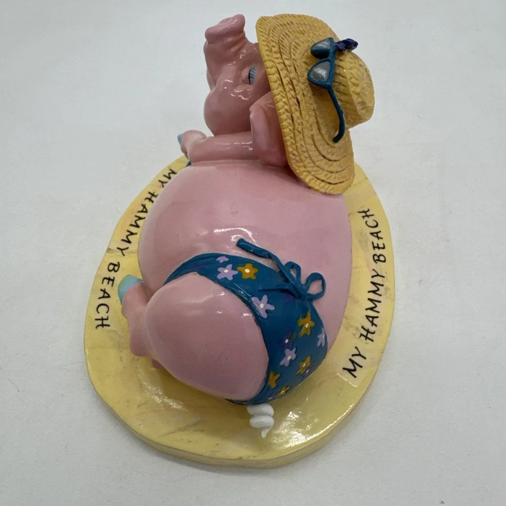 Pig Invasion Sassy Pig My Hammy Beach Sculpture Figure
